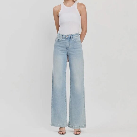 wide leg denim // NWT - Picture 1 of 4